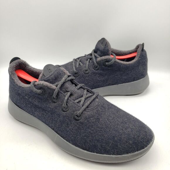 ALLBIRDS Mizzle Wool Runner Mens Size 11 Running Shoes 05619 NV1 Gray Sneakes